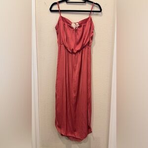 ViX Paula Hermanny Silk Coral/Pink Women's Dress